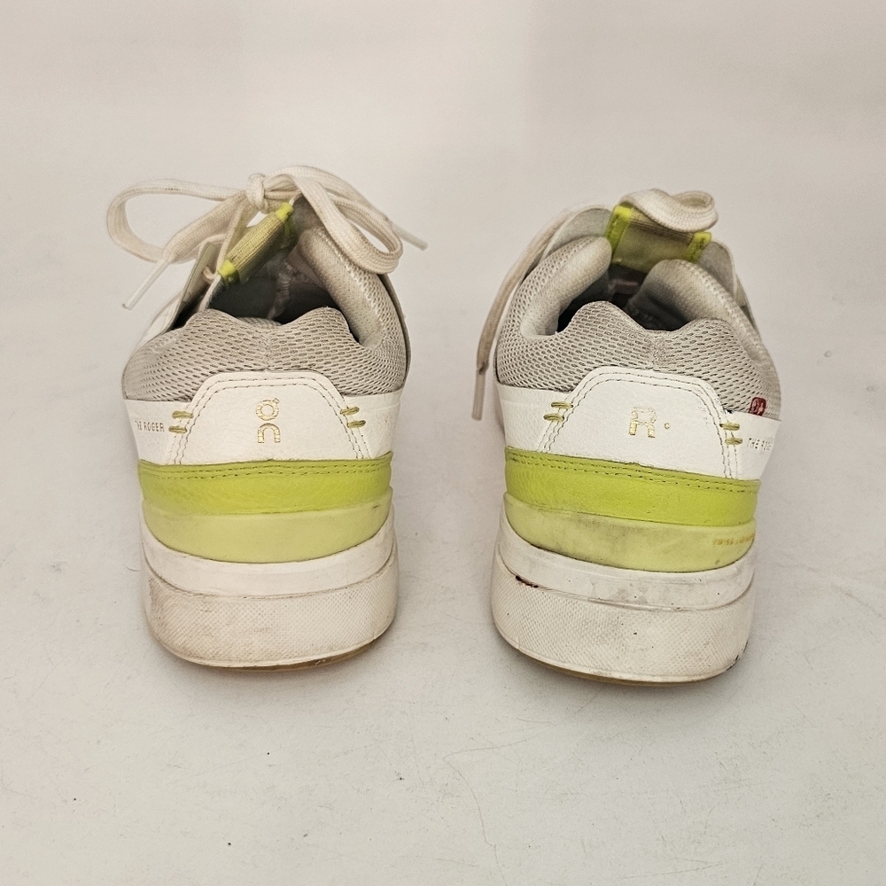 On The Roger Centre Court Womens Sneakers Size 7.5 White Limelight - Picture 4 of 10